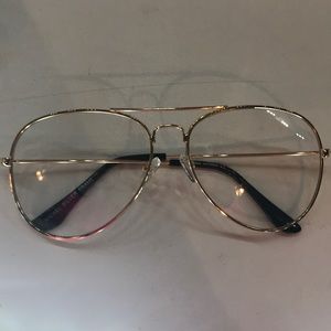 Clear Aviator glasses